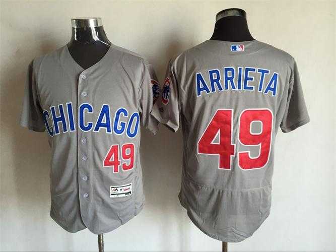 Chicago Cubs #49 Jake Arrieta Gray 2016 Flexbase Collection Stitched Jersey,We sell and wholesale Chicago Cubs #49 Jake Arrieta Gray 2016 Flexbase Collection Stitched Jersey on line form chian!